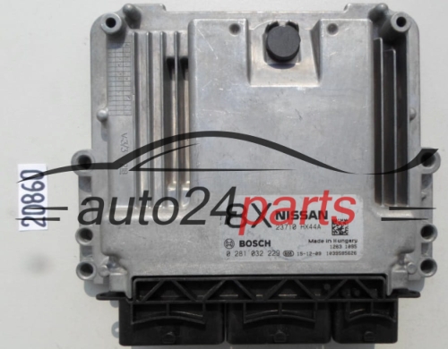 ECU ENGINE CONTROLLER NISSAN QASHQAI 1.6 DCI BOSCH 0 281 032 229, 0281032229, 23710 HX44A, 23710HX44A