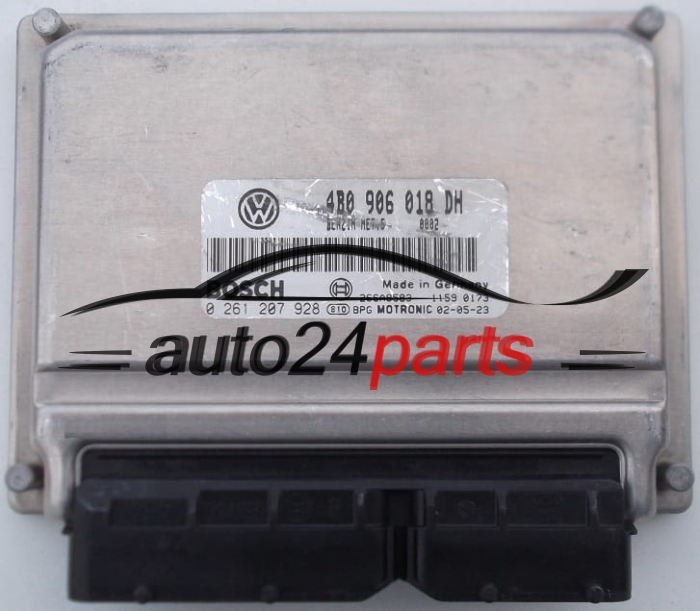 Μονάδα Ελέγχου Κινητήρα  AUDI A4 VOLKSWAGEN PASSAT 1.8 T BOSCH 0 261 207 928,  4B0 906 018 DH