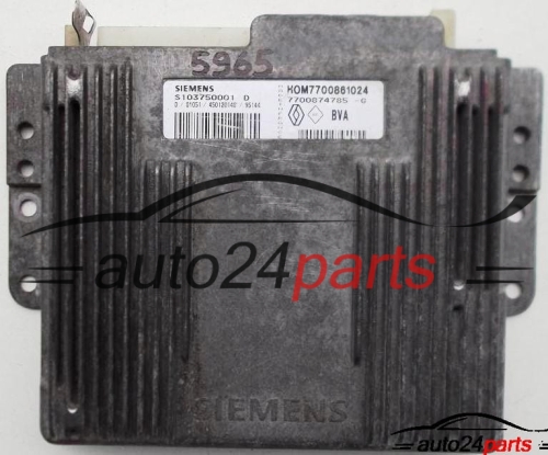 MOTORSTEUERGERÄT ECU STEUERGERAT RENAULT LAGUNA 2.0 8V S103750001 D, HOM7700861024, 7700874785 
