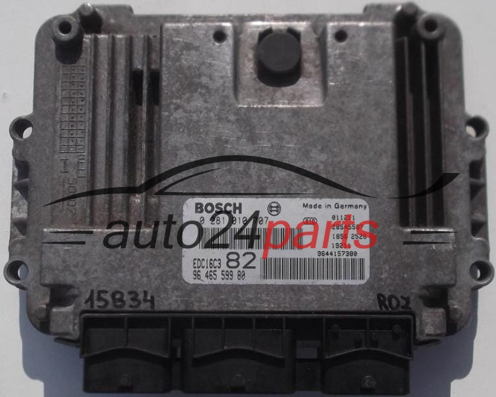 Μονάδα Ελέγχου Κινητήρα PEUGEOT 206 1.4 HDI BOSCH 0281010707 9646559980 9644157380 EDC16C3 82 28SA5587