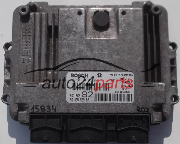 Μονάδα Ελέγχου Κινητήρα PEUGEOT 206 1.4 HDI BOSCH 0281010707 9646559980 9644157380 EDC16C3 82 28SA5587