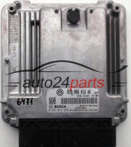 CALCULATEUR MOTEUR VOLKSWAGEN AUDI 1.9 TDI BOSCH 0 281 014 255, 0281014255, 038 906 016 AK, 038906016AK, EDC16U31 