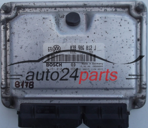 ΜΟΝΑΔΑ ΕΛΕΓΧΟΥ ΚΙΝΗΤΗΡΑ VW VOLKSWAGEN GOLF IV 1.9, BOSCH 0 281 010 104, 0281010104, 038 906 012 J, 038906012J
