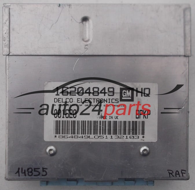 ECU CENTRALITA DE MOTOR OPEL VECTRA A DELCO 16204849 HQ, 16204849HQ, 001620, BPKP