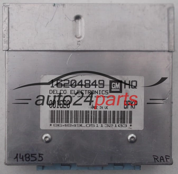 ECU CENTRALITA DE MOTOR OPEL VECTRA A DELCO 16204849 HQ, 16204849HQ, 001620, BPKP