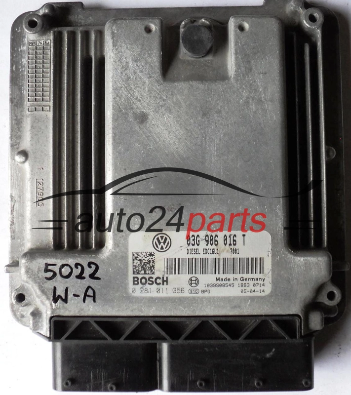 ΜΟΝΑΔΑ ΕΛΕΓΧΟΥ ΚΙΝΗΤΗΡΑ VW VOLKSWAGEN GOLF 2.0 TDI 03G906016T
