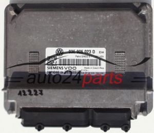 CALCULATEUR MOTEUR SKODA FABIA, VW POLO, SEAT IBIZA 1.2, SIEMENS 5WP40460 04, 5WP4046004, 03E 906 023 D, 03E906023D