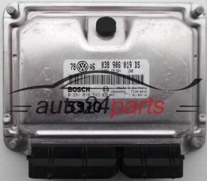 CENTRALINA DO MOTORE VW VOLKSWAGEN PASSAT 1.9 TDI 038906019DS, BOSCH 0 281 010 543, 0281010543