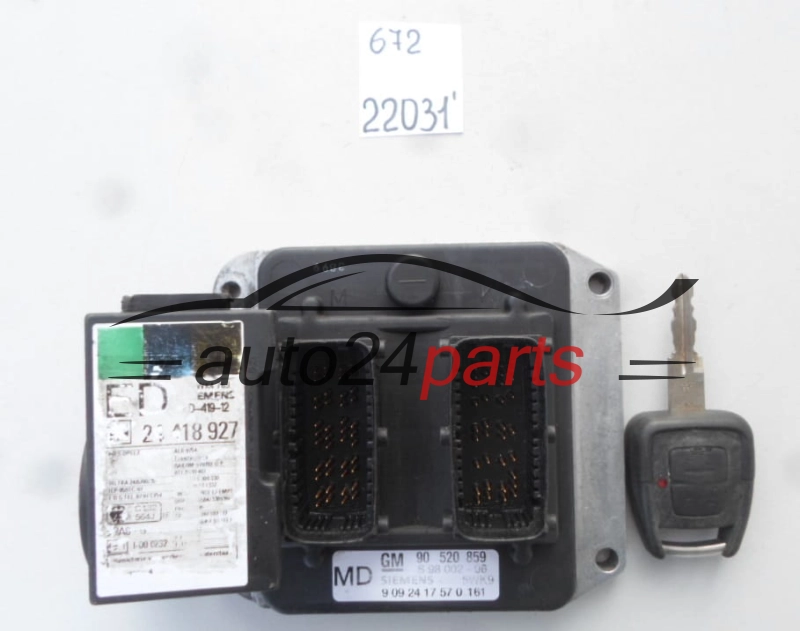 OPEL ASTRA ZAFIRA 1.8 X18XE1 2.0 X20XEV SIEMENS 5WK9 161, 5WK9161, GM 90 520 859 MD, 90520859 