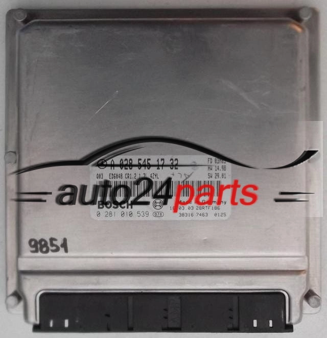CALCULATEUR MOTEUR MERCEDES VANEO 1.7 170 CDI BOSCH 0281010539