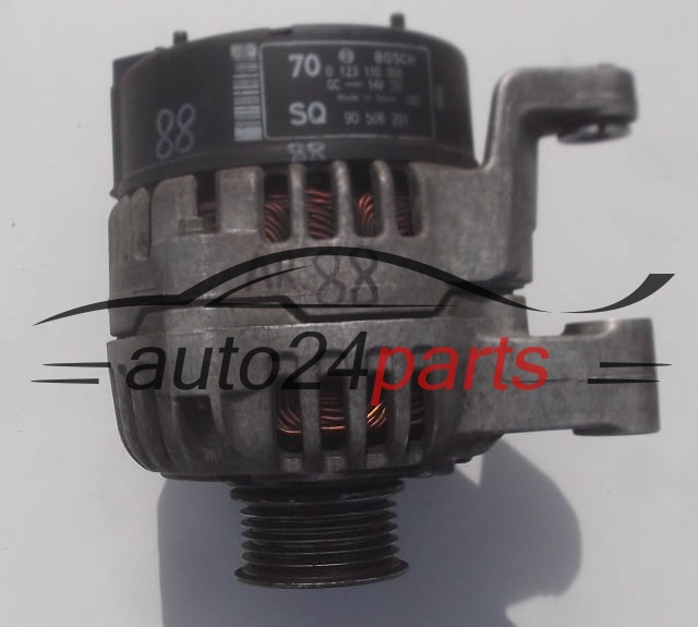 ALTERNATOR 2.0 DTI DTL OPEL VECTRA B BOSCH 0123110006 90506201 SQ, 70A