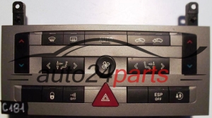 UNITE D'AFFICHAGE CLIMATRONIC PEUGEOT 407 VISTEON VP4PUH18C612FE, VP4PUH-18C612-FE, 96573322YW, 96573322 YW, 96 573 322 YW 01 D2 RFTA+ 