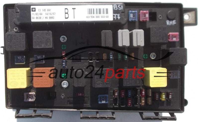 SKRZYNKA ELEKTRYCZNA PRZEKAŻNIKÓW I BEZPIECZNIKÓW MODUŁ NADWOZIA CENTRALKA KOMFORTU BSI OPEL ASTRA H 1.7 CDTI 