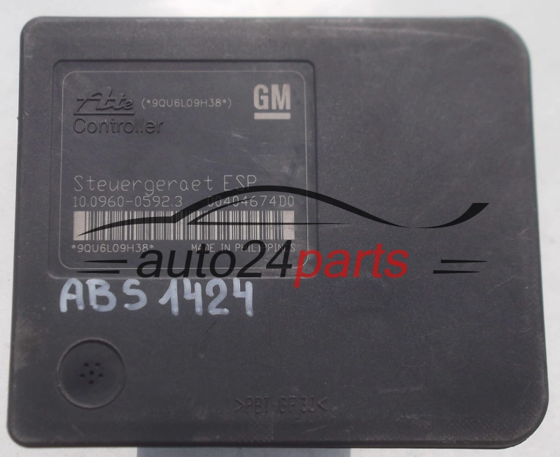 POMPE HYDRAULIQUE ET CALCULATEUR dABS  ASTRA H ZAFIRA B GM 13 244 860 BJ, 13244860, ATE 10.0208-0294.4, 10020802944, 10.0960-0592.3, 10096005923 