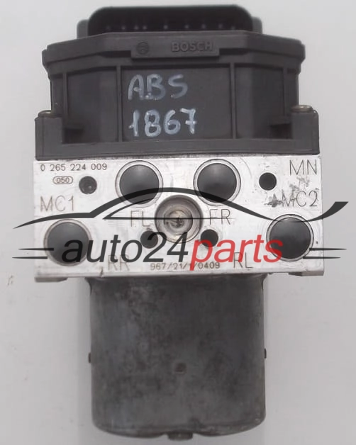 POMPE HYDRAULIQUE ET CALCULATEUR d'ABS ROVER 75 BOSCH 0 265 224 009,  0 265 900 004