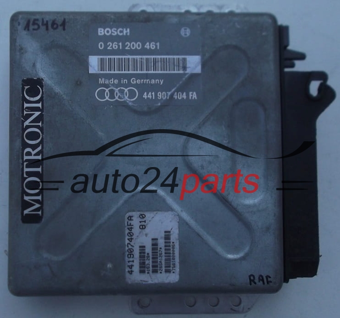 MOTORSTEUERGERÄT ECU STEUERGERAT AUDI BOSCH 0 261 200 461, 0261200461, 441 907 404 FA, 441907404FA 