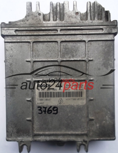 ECU ENGINE CONTROLLER RENAULT MEGANE SCENIC 1.9 TDI BOSCH 0281001809, 7700110647, HOM7700105953