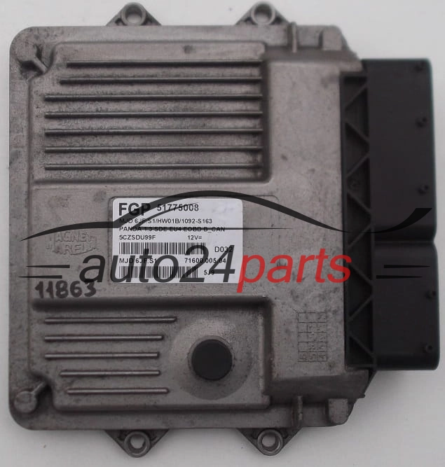 ECU CENTRALITA DE MOTOR FIAT PANDA 1.3 MAGNETI MARELLI MJD 6JF.S1