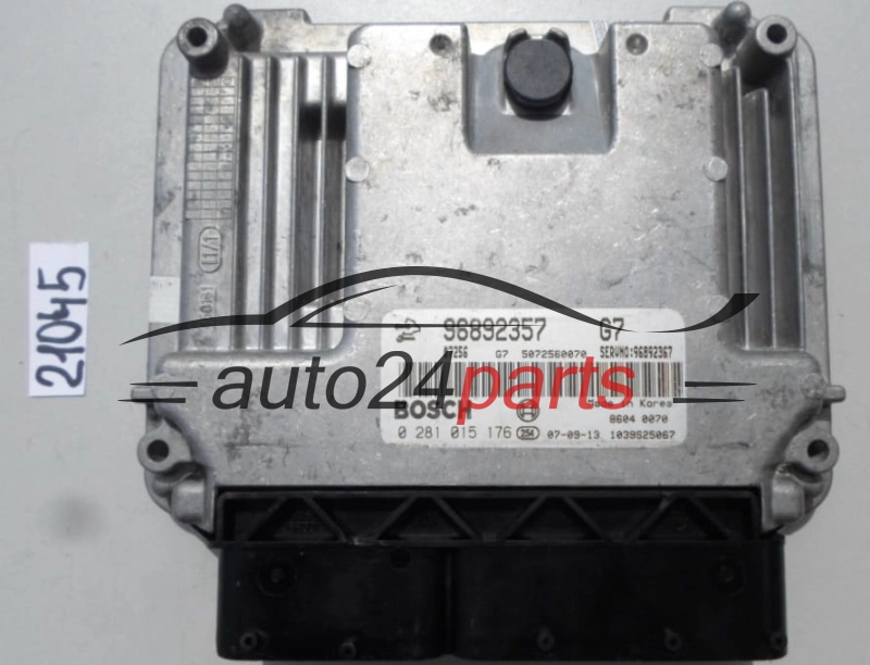 MOTORSTEUERGERÄT ECU STEUERGERAT OPEL CHEVROLET 2.0 VCDI BOSCH 0 281 015 176, 0281015176, 96892357 