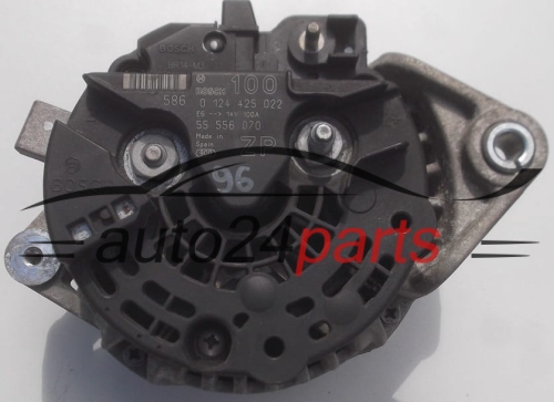 Alternator OPEL ASTRA CORSA MERIVA ZAFIRA 1.6 1.8 BOSCH 0 124 425 022, 55 556 070 ZP