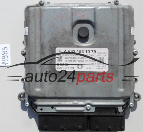 KOMPUTER STEROWNIK SILNIKA MERCEDES SPRINTER 3.0 CDI BOSCH 0 281 013 394,  A 642 153 10 79