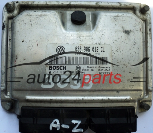 ECU ENGINE CONTROLLER SKODA OCTAVIA 1.9 TDI 038906012CL, 038 906 012 CL, BOSCH 0281010380, 0 281 010 380