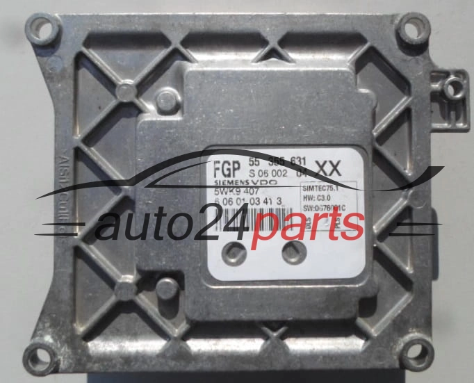  OPEL VECTRA SIGNUM 1.8 Z18XER SIEMENS VDO 5WK9 407, 5WK9407, FGP 55 355 631 XX, 55355631 