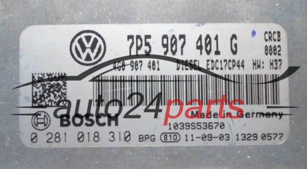 Μονάδα Ελέγχου Κινητήρα PORSCHE CAYENNE 3.0 BOSCH 0 281 018 310,  7P5 907 401 G