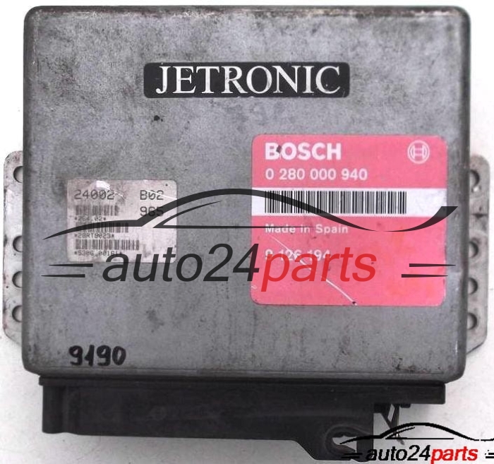 ΜΟΝΑΔΑ ΕΛΕΓΧΟΥ ΚΙΝΗΤΗΡΑ SAAB 9000 2.0 16V TURBO, BOSCH 0280000940,  9126194
