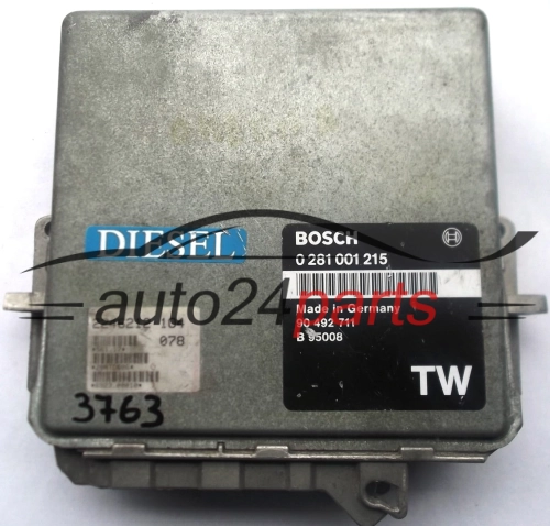 MOTORSTEUERGERÄT ECU STEUERGERAT OPEL CHEVROLET HOLDEN VAUXHALL OMEGA 2.5 TD BOSCH 0281001215, 0 281 001 215, 90492711, 90 492 711 TW