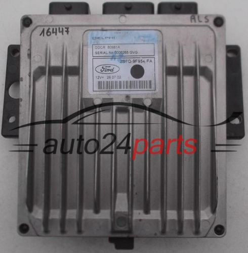 MOTORSTEUERGERÄT ECU STEUERGERÄT FORD MONDEO MK3 2.0 TDCI 2S7Q-9F954-FA, 2S7Q9F954FA, DDCR 80981A
