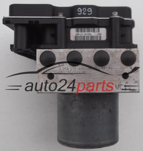 ABS PUMP CITROEN PEUGEOT BOSCH 0 265 234 395, 0265234395, 96 499 881 80, 9649988180, 0 265 950 517, 0265950517