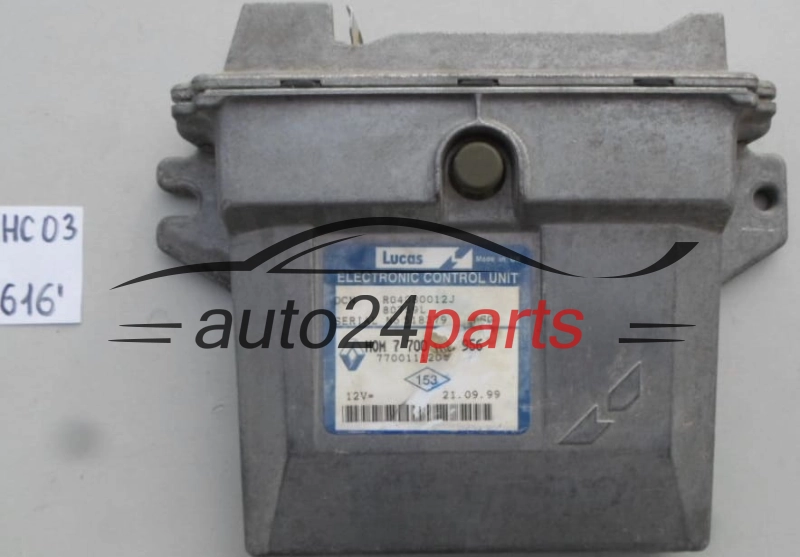 KOMPUTER STEROWNIK SILNIKA RENAULT KANGOO 1.9 D R04080012J, HOM 7700 104 956, HOM7700104956, 7700104956