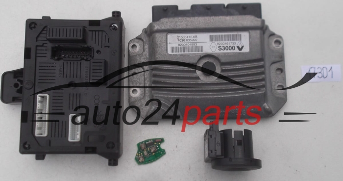 CENTRALINA DO MOTORE RENAULT CLIO 1.2 JOHNSON CONTROLS 21585412-6B, 215854126B, 21669390-7C, 216693907C, 8200504593, 820046173