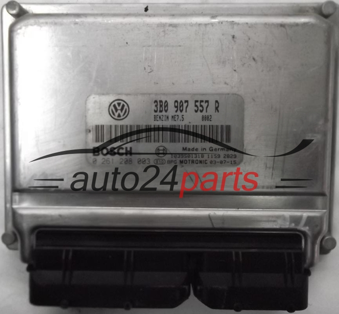 KOMPUTER STEROWNIK SILNIKA VW VOLKSWAGEN PASSAT 2.0 AZM ALT 3B0907557R, 3B0 907 557 R, BOSCH 0261208003, 0 281 208 003 BENZIN ME7.5