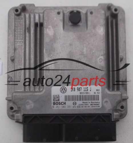 CENTRALINA DO MOTORE VW VOLKSWAGEN GOLF 2.0 BOSCH 0 261 S02 331, 0261S02331, 1K0 907 115 J, 1K0907115J