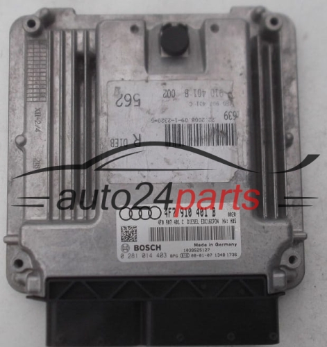 ECU ENGINE CONTROLLER AUDI A6 2.7 TDI BOSCH 0 281 014 403,  4F7 910 401 B
