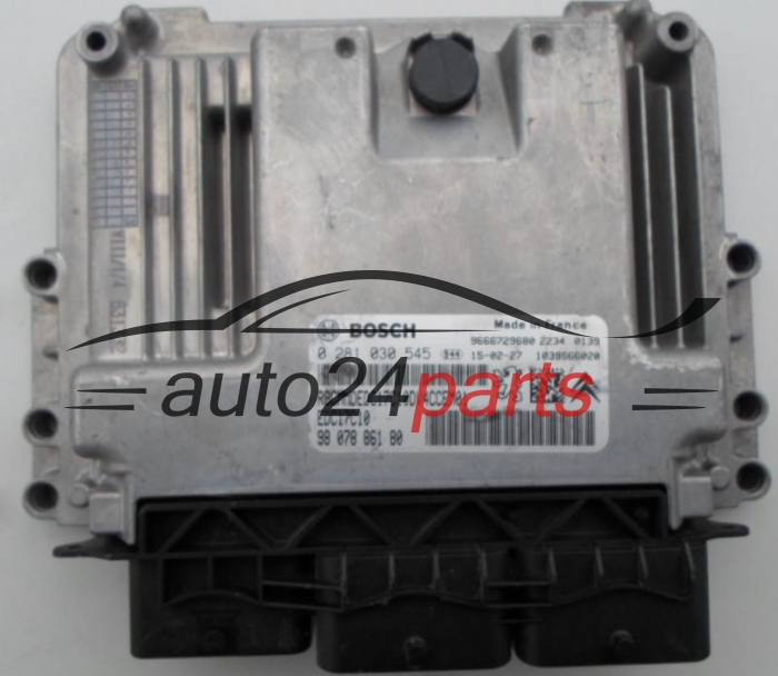 ECU ENGINE CONTROLLER  CITROEN PEUGEOT 1.4 HDI BOSCH 0 281 030 545,  98 078 861 80