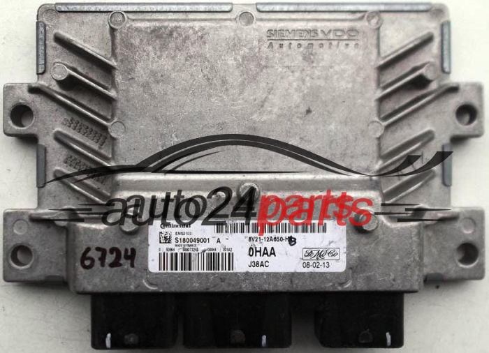 CENTRALINA MOTORE FORD FIESTA 1.6 8V21-12A650-HB, 8V2112A650HB, 12A650HB, S180049001 A, S180049001A, 0HAA, J38AC.jpg