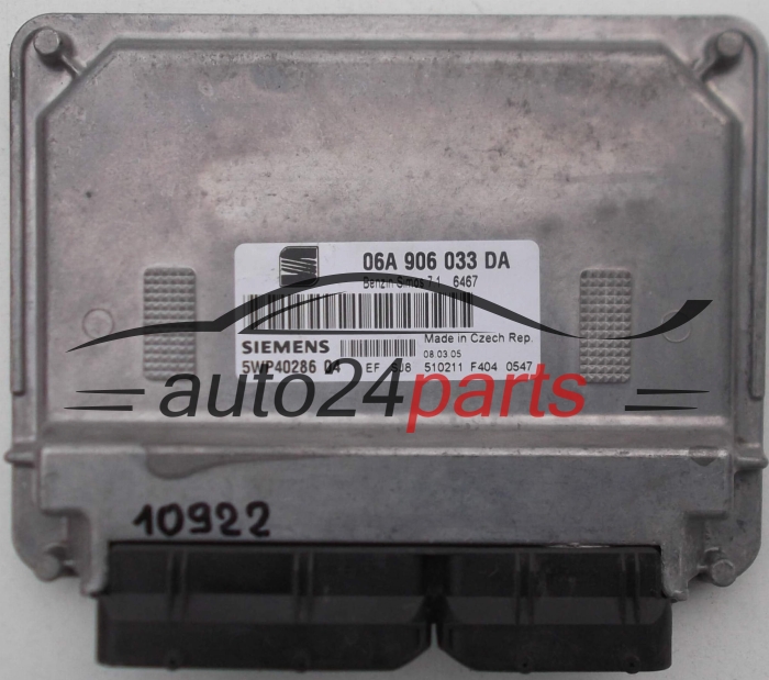 Μονάδα Ελέγχου Κινητήρα VOLKSWAGEN SEAT ALTEA SIEMENS 5WP40286 04