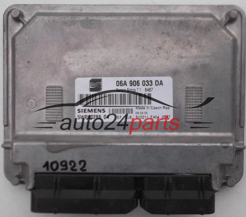 Μονάδα Ελέγχου Κινητήρα VOLKSWAGEN SEAT ALTEA SIEMENS 5WP40286 04