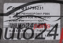 Μονάδα Ελέγχου Κινητήρα FIAT GRANDE PUNTO 1.3 JTD MAGNETI MARELLI  MJD6F3PB, FPT 51795231,  7160016900 