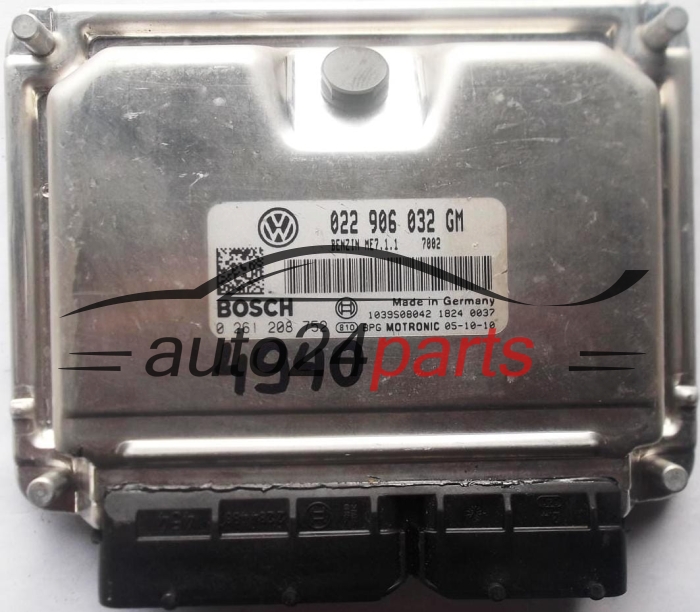 VW VOLKSWAGEN T5 3.2 BOSCH 0 261 208 752, 0261208752, 022 906 032 GM, 022906032GM