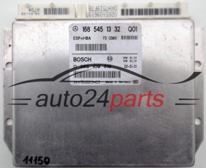 ABS STEROWNIK ESP + HBA MERCEDES W168 A-KLASA BOSCH 0265109619, 0 265 109 619, 1685451332 Q01, 168 545 13 32 -  11150, 12195