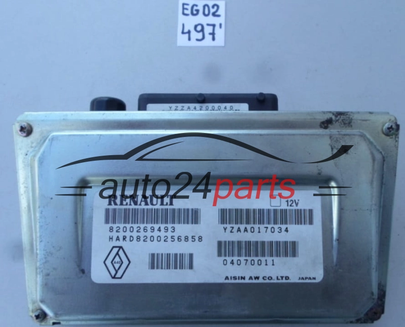 Ecu Caja de cambios automática RENAULT 8200 269 493, 8200269493, HARD8200256858, 8200256858