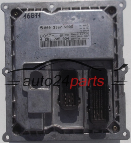 CENTRALINA DO MOTORE SMART FORTWO 0.6 BOSCH 0 261 205 004, 0261205004, 000 3107 V006, 0003107V006