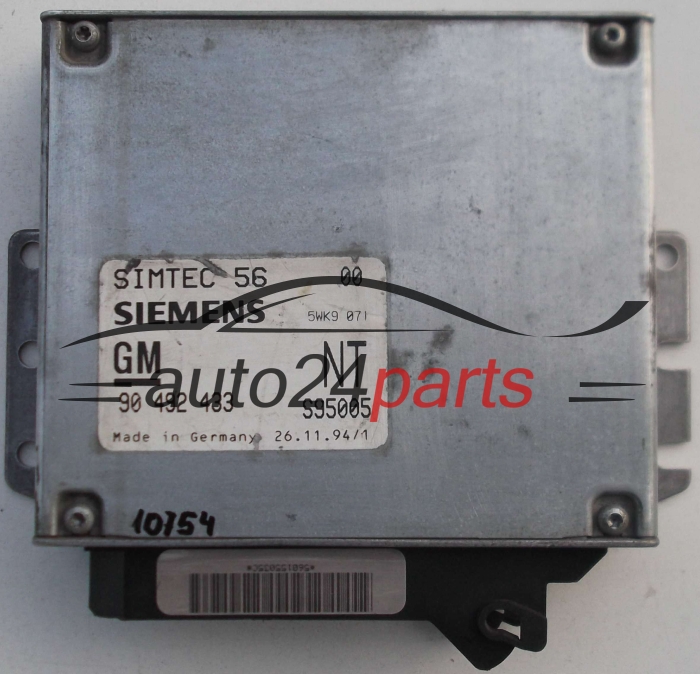 ECU CENTRALITA DE MOTOR OPEL OMEGA SIEMENS 5WK9 071, 5WK9071, GM 90 492 433 NT, 90492433NT