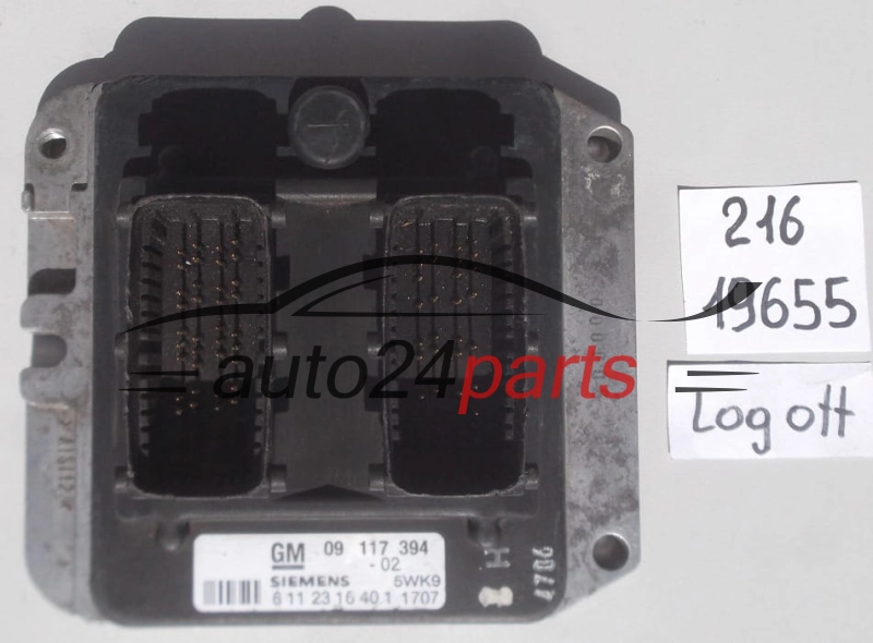 Centralina motore OPEL ASTRA VECTRA ZAFIRA SIEMENS 5WK91707 / GM 09117394