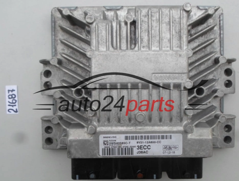 FORD FOCUS SIEMENS 5WS40585C-T, 5WS40585CT, 8V21-12A650-CC, 8V2112A650CC, SID206 