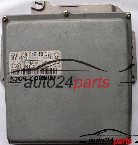 ECU CENTRALITA DE MOTOR MERCEDES W202 C250 2.5TD BOSCH 0281001360, 0 281 001 360 A0185451932, 0185451932, A 018 545 19 32